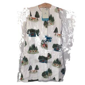 NWT Little Unicorn 12-18 Month Muslin Baby Sleep Bag Infant Snap Closure Unisex